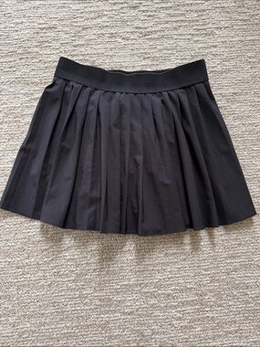Black Pleated Mini Skirt